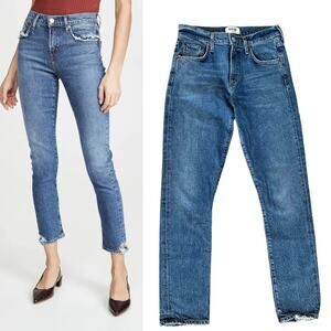 Agolde Toni Mid Rise Straight Fit Ankle Jeans | Size 25